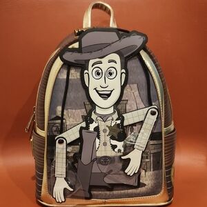 Loungefly Woody Character Backpack - Brown and Cream